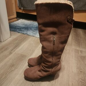 Brown Knee-High Women's Boots